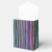 Regenboog penseelstreken op zwart : bedankdoosjes (Geopend)