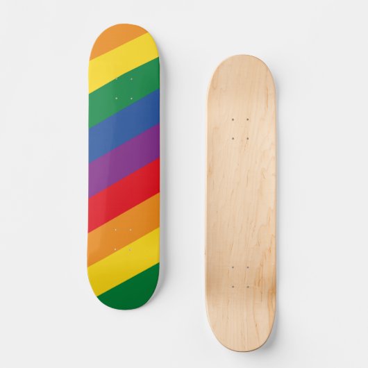 Regenboog Persoonlijk Skateboard (Voorkant)