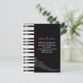 Regenboog Piano Overweging Kaart (Staand voorkant)