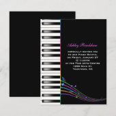 Regenboog Piano Overweging Kaart (Voorkant / Achterkant)