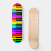 Regenboog Piano Skateboard (Voorkant)