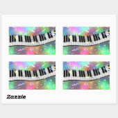 Regenboog piano stickers (Vel)