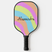 Regenboog Pickleball Paddle (Voorkant)