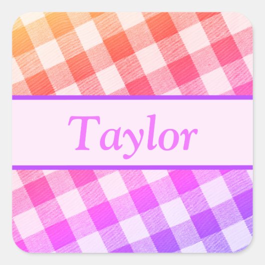 Regenboog Picknick Diagonale Sticker 3 (Voorkant)