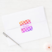 Regenboog Picknick Diagonale Sticker 3 (Envelop)