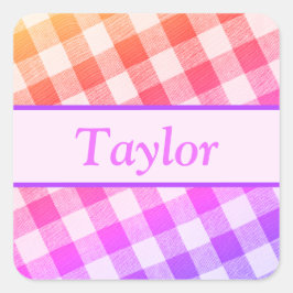 Regenboog Picknick Diagonale Sticker 3