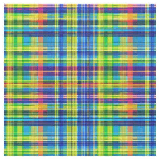 Regenboog Picknick Plaid Stof (Close Up)