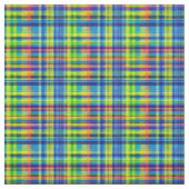 Regenboog Picknick Plaid Stof (Swatch)