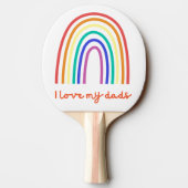 Regenboog Ping Pong Batje (Achterkant)
