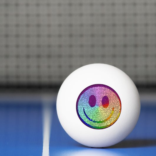Regenboog Pingpongbal (Net)