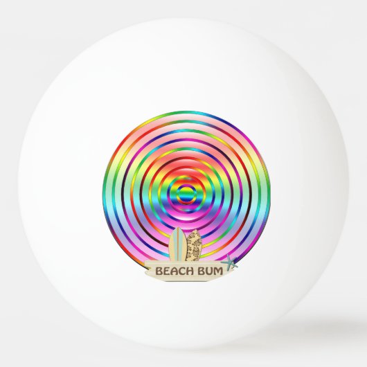 Regenboog Pingpongbal (Achterkant)