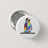 Regenboog Pinguïn Pride – Sta Samen Trots Ronde Button 3,2 Cm (Voorkant /achterkant)