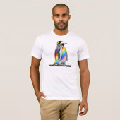 Regenboog Pinguïn Pride Staan Samen T-shirt (Voorkant volledig)