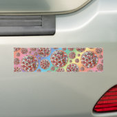 Regenboog pizza bumpersticker (Op auto)