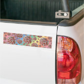 Regenboog pizza bumpersticker (Op Truck)