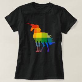 Regenboog Plaid Eenhoorn LGBTQ+ Pride T-shirt