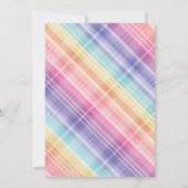 Regenboog Plaid Sweet 16 Verjaardag Kaart (Achterkant)
