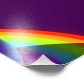 Regenboog Planeten Patroon Foto Afdruk (Hoek)