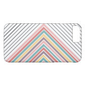 Regenboog plus zwarte en witte strepen Case-Mate iPhone case (Achterkant (Horizontaal))