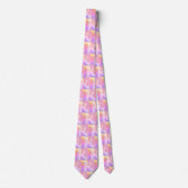 Regenboog Podel hond grafisch patroon Stropdas (Voorkant)