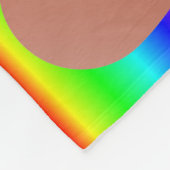 regenboog poep emoji deken (Hoek)