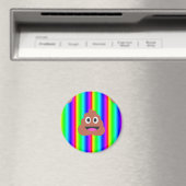 regenboog poep emoji magneet (Insitu (Vaatwasser))