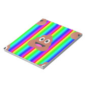 regenboog poep emoji notitieblok (Linkerzijde)