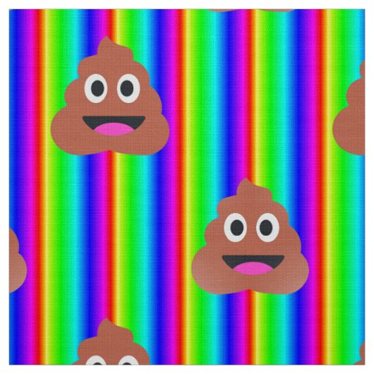 Regenboog poep emoji stof (Swatch)