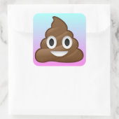 Regenboog poep sticker (Tas)