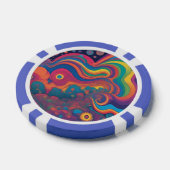 Regenboog Poker Chips (Enkel)