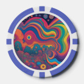 Regenboog Poker Chips (Voorkant)