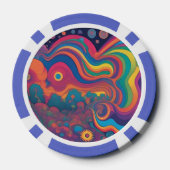 Regenboog Poker Chips (Achterkant)