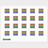 Regenboog Politieagent Ronde Sticker (Vel)
