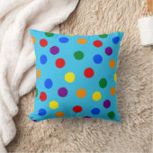Regenboog Polka Dot Gooi Kussen (Deken)