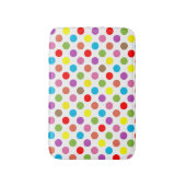 Regenboog polka dots patroon badmat (Voorkant Verticaal)