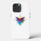 Regenboog Polygonale Libel Case-Mate iPhone Case (Achterkant)