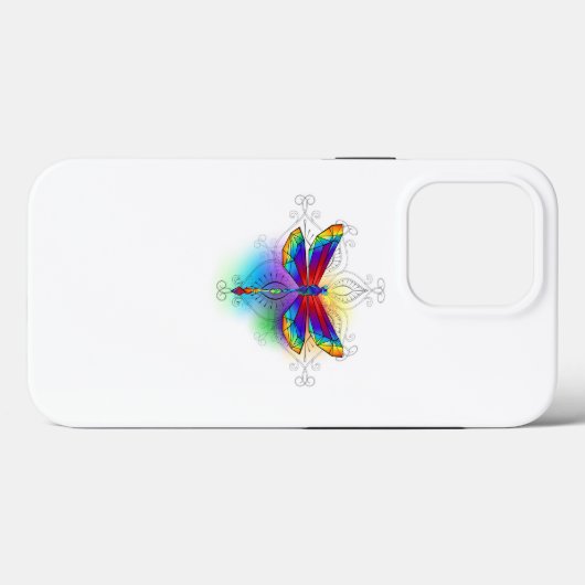 Regenboog Polygonale Libel Case-Mate iPhone Case (Achterkant (horizontaal))