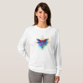 Regenboog Polygonale Libel T-shirt (Voorkant volledig)