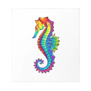 Regenboog Polygonale Zeepaard Notitieblok
