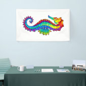 Regenboog Polygonale Zeepaard Spandoek (Beurs)