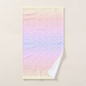 Regenboog pootafdrukken bad handdoek (Handdoek)