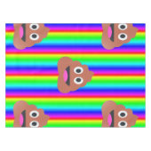 Regenboog Pop Emoji Tafelkleed Tafelkleed (Voorkant (Horizontaal))