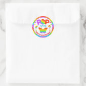 Regenboog Pop Het Fidget Speelgoed Verjaardagsfees Ronde Sticker (Tas)