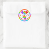 Regenboog Pop Het Fidget Speelgoed Verjaardagsfees Ronde Sticker (Tas)