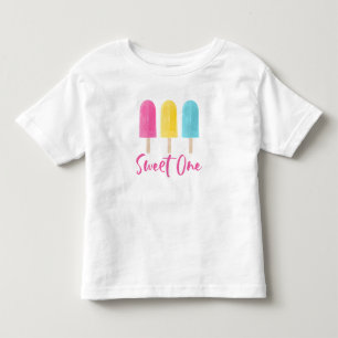 Regenboog Pop Sweet Een zomer 1e Verjaardag Kinder Shirts
