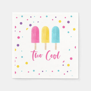 Regenboog Pop Twee Cool 2de Verjaardag Servet