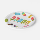 Regenboog Pop Verjaardag 3e Verjaardag Papieren Bordje (Gekanteld)