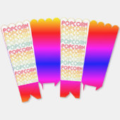 Regenboog popcorn bedankdoosjes (Ongevouwen)