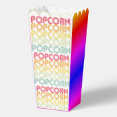 Regenboog popcorn bedankdoosjes (Voorkant)
