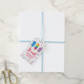 Regenboog Pops Zomer Verjaardag Cadeaulabel (Met Touw)